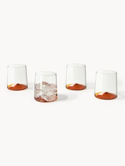 Bicchieri per acqua in vetro soffiato Hadley 4 pz