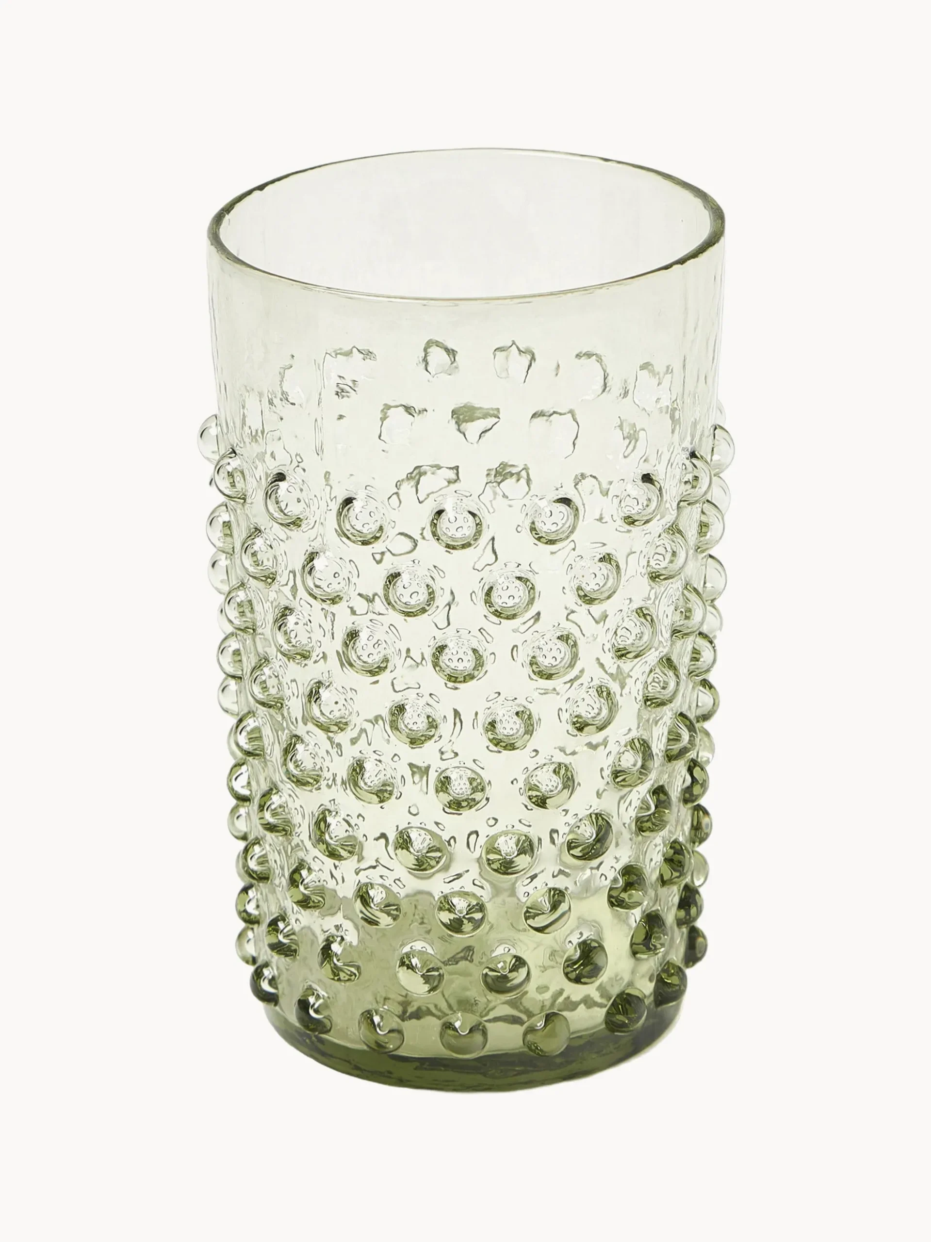 Bicchieri per acqua in vetro soffiato Hobnail 6 pz