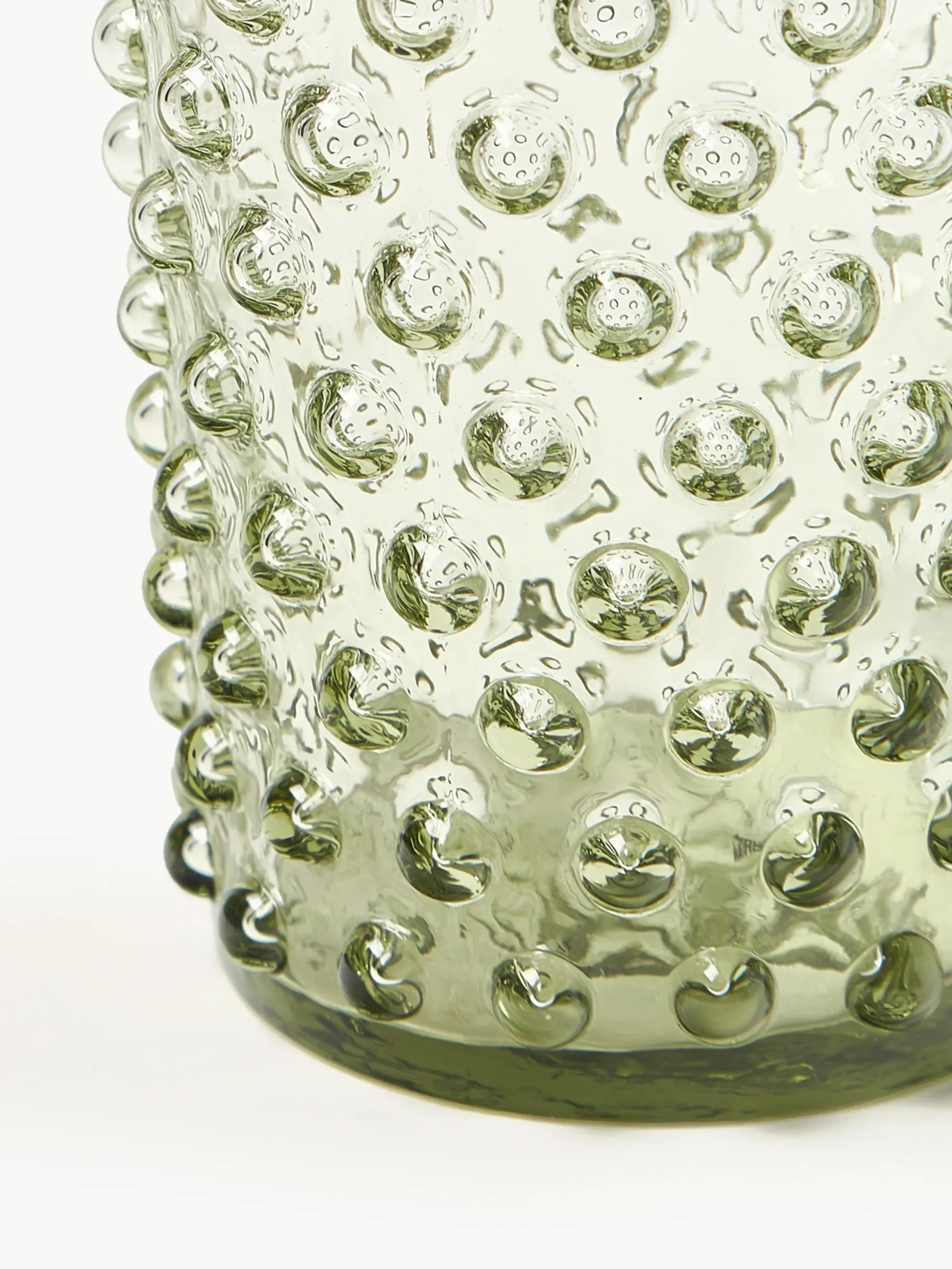 Bicchieri per acqua in vetro soffiato Hobnail 6 pz