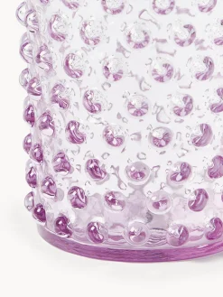 Bicchieri per acqua in vetro soffiato Hobnail 6 pz