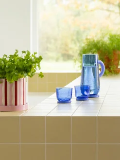 Bicchieri acqua in vetro borosilicato fatti a mano Dew 2 pz