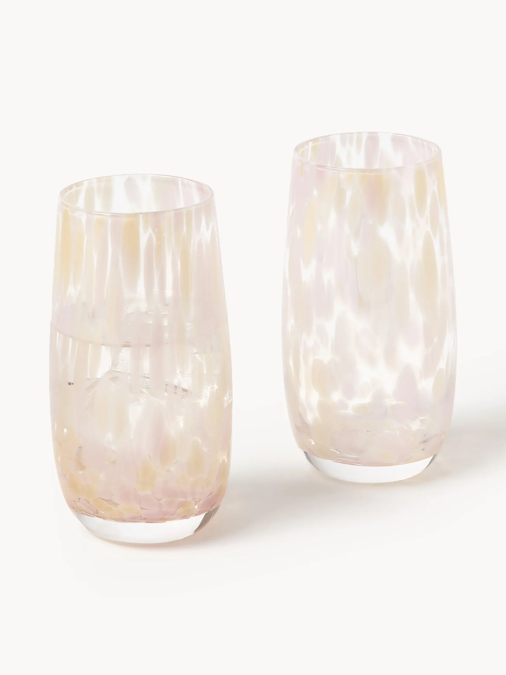 Bicchieri da long drink fatti a mano Yava, set da 4