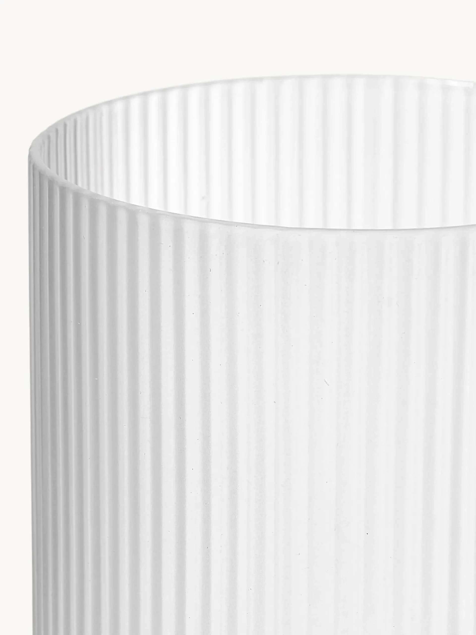 Bicchieri da vino in vetro soffiato con scanalatura in rilievo Ripple 2 pz