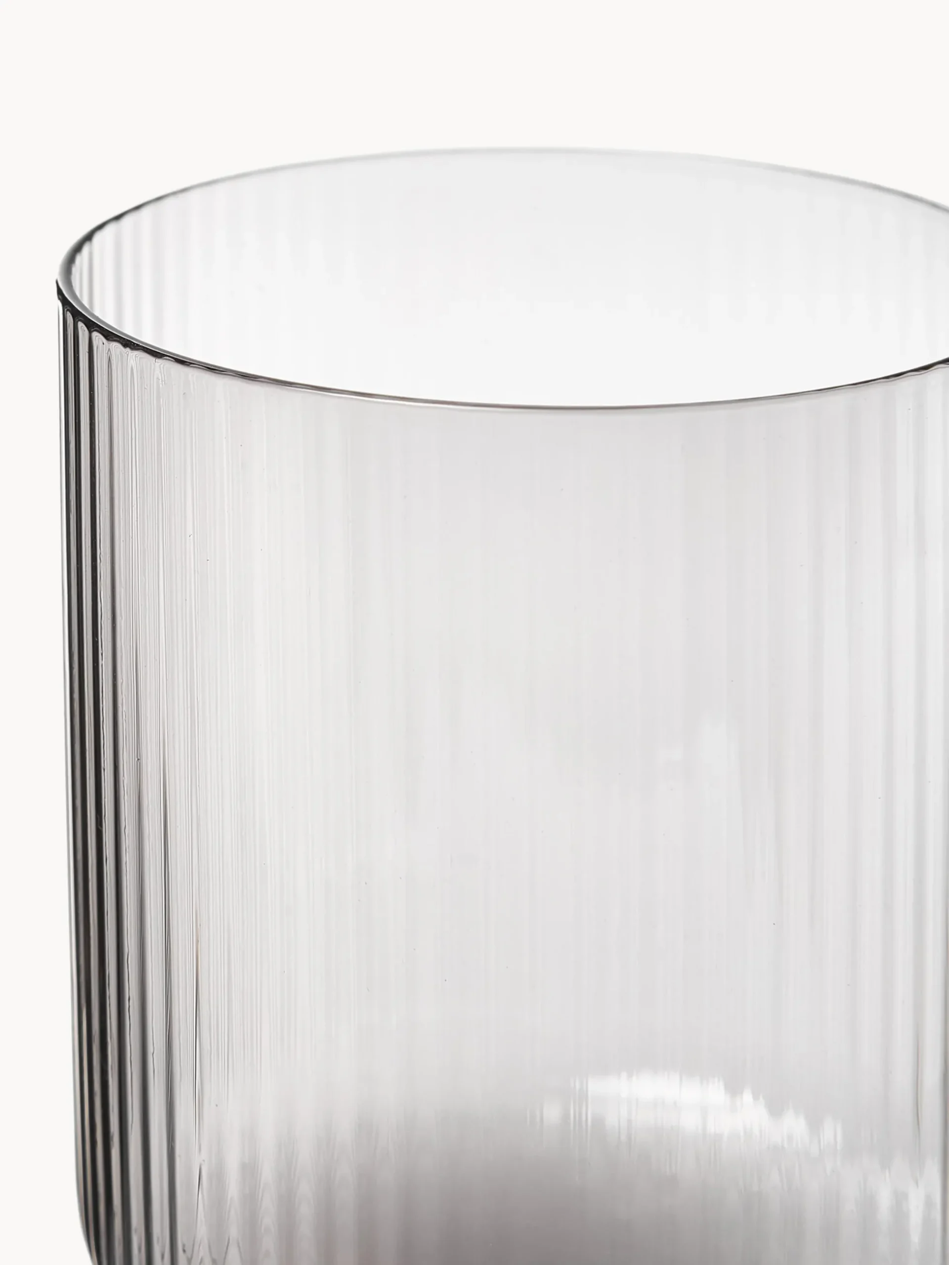 Bicchieri da vino in vetro soffiato con scanalatura in rilievo Ripple 2 pz
