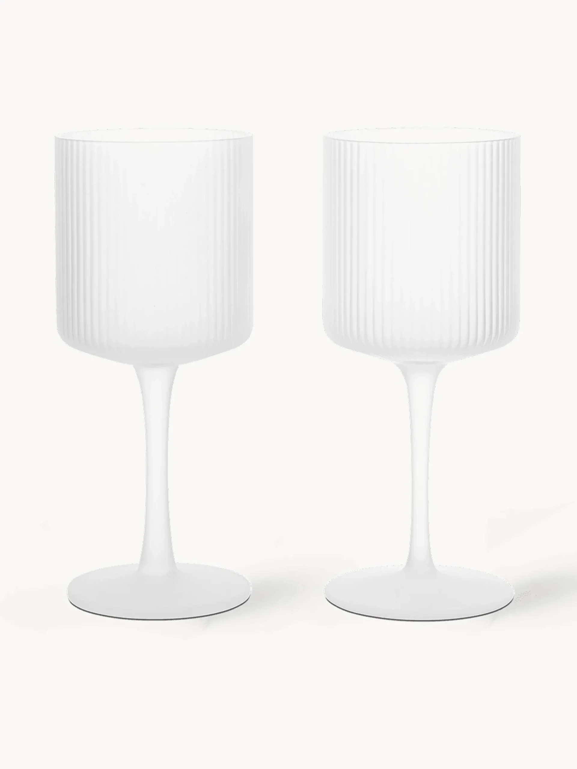Bicchieri in vetro soffiato millerighe Ripple 2 pz