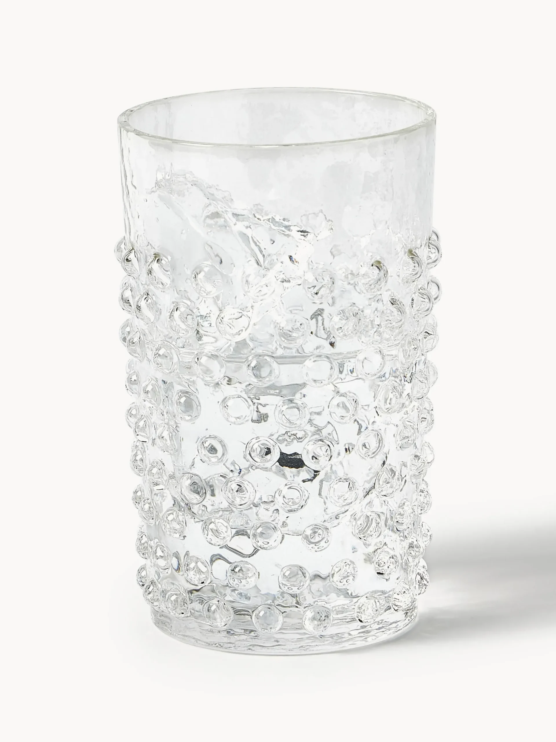 Bicchieri per acqua in vetro soffiato Hobnail 6 pz