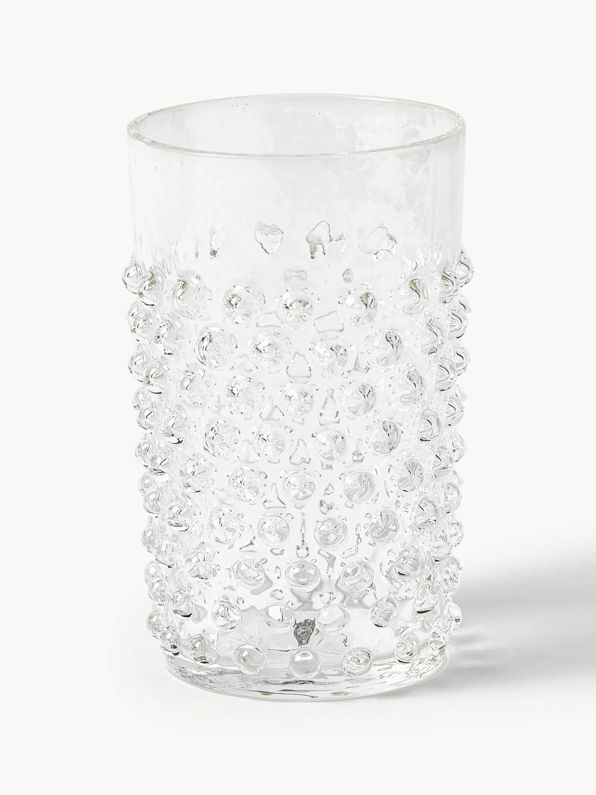 Bicchieri per acqua in vetro soffiato Hobnail 6 pz
