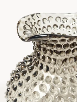 Brocca in vetro soffiato Hobnail 2 L