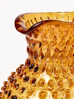 Brocca in vetro soffiato Hobnail 2 L