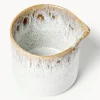 Brocca latte fatta a mano con smalto reattivo Danza