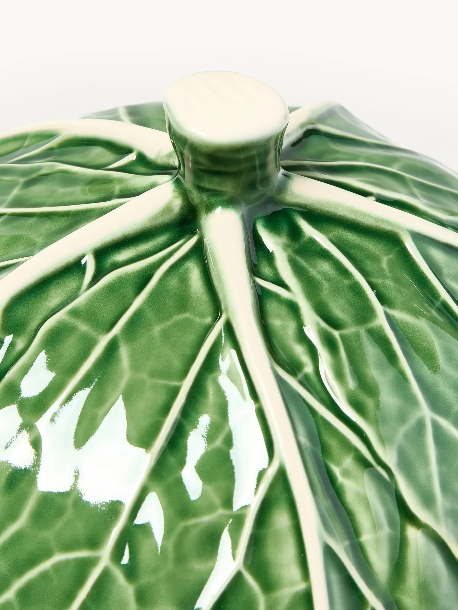 Burriera con coperchio fatta a mano Cabbage