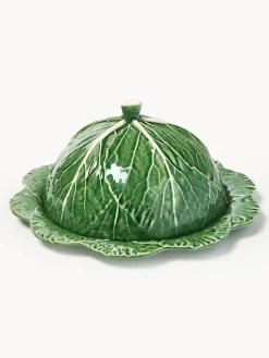 Burriera con coperchio fatta a mano Cabbage