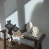 Candela di design fatta a mano Florence, alt. 11 cm