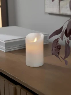 Candela a LED con funzione tremolante Bino, alt. 12 cm