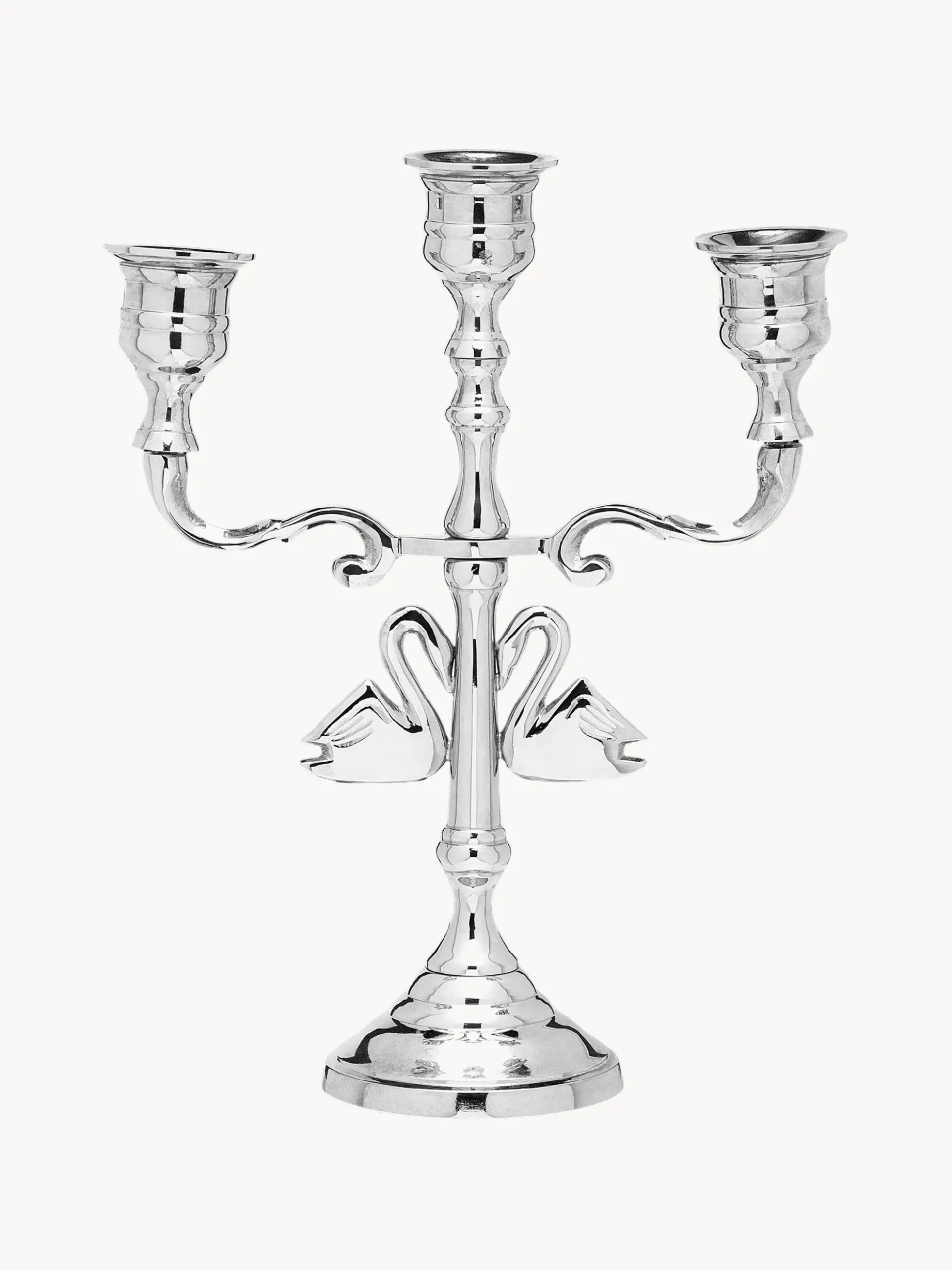 Candelabro Argent Swans