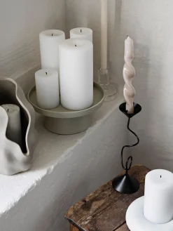 Candelabro fatto a mano Hekla, alt. 24 cm