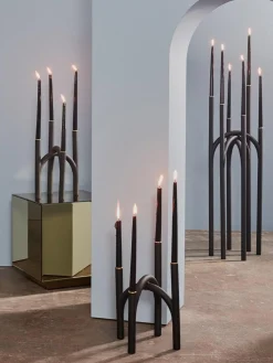 Candelabro grande in metallo Angui