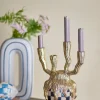 Candelabro dipinto a mano Medusa