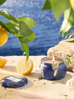 Candela profumata fatta a mano Mediterranean Lemon (limone, bergamotto, gelsomino e ambra solare)