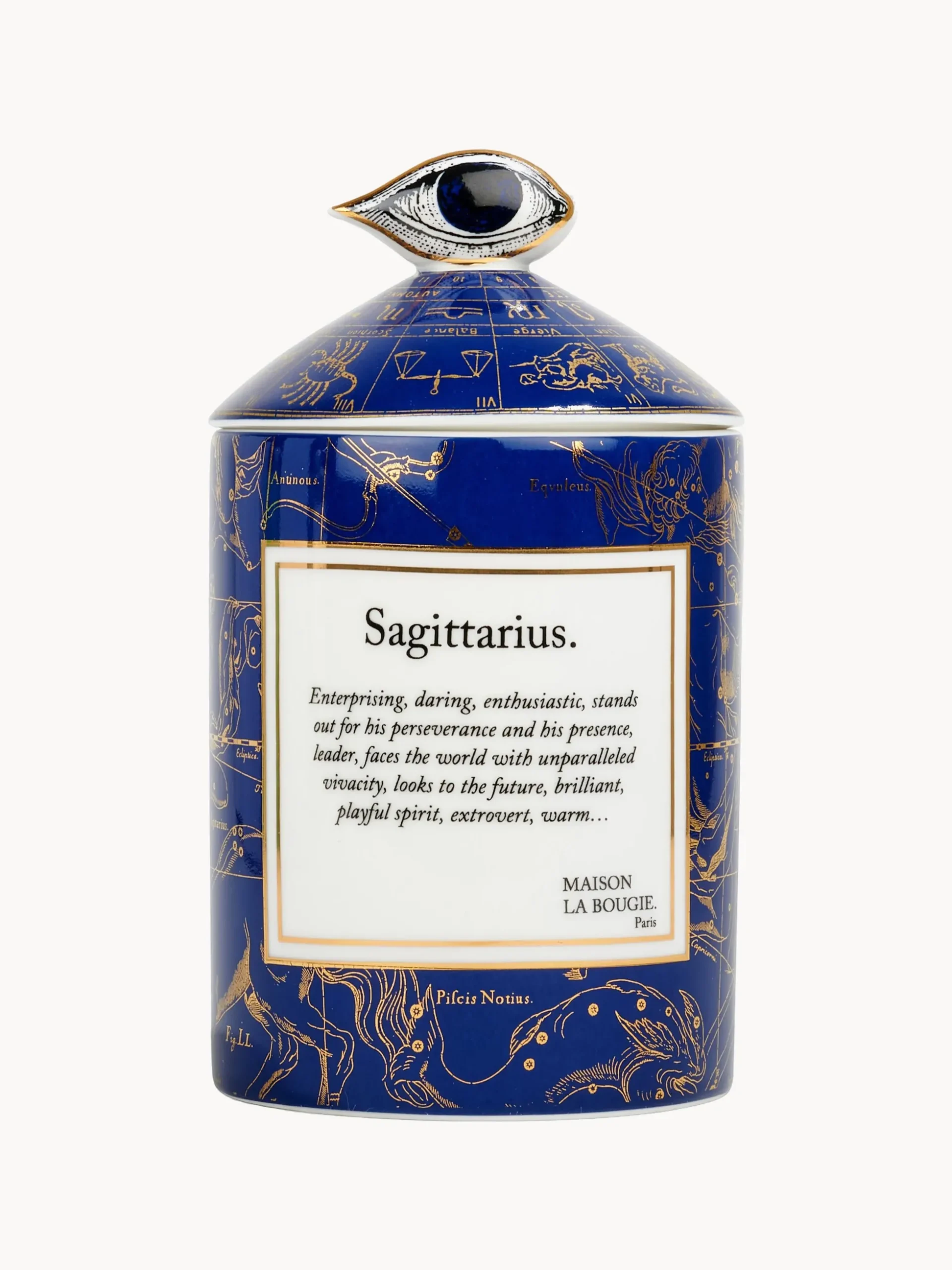 Candela profumata fatta a mano Sagittarius (gurjum, rosa & zafferano)