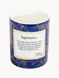 Candela profumata fatta a mano Sagittarius (gurjum, rosa & zafferano)