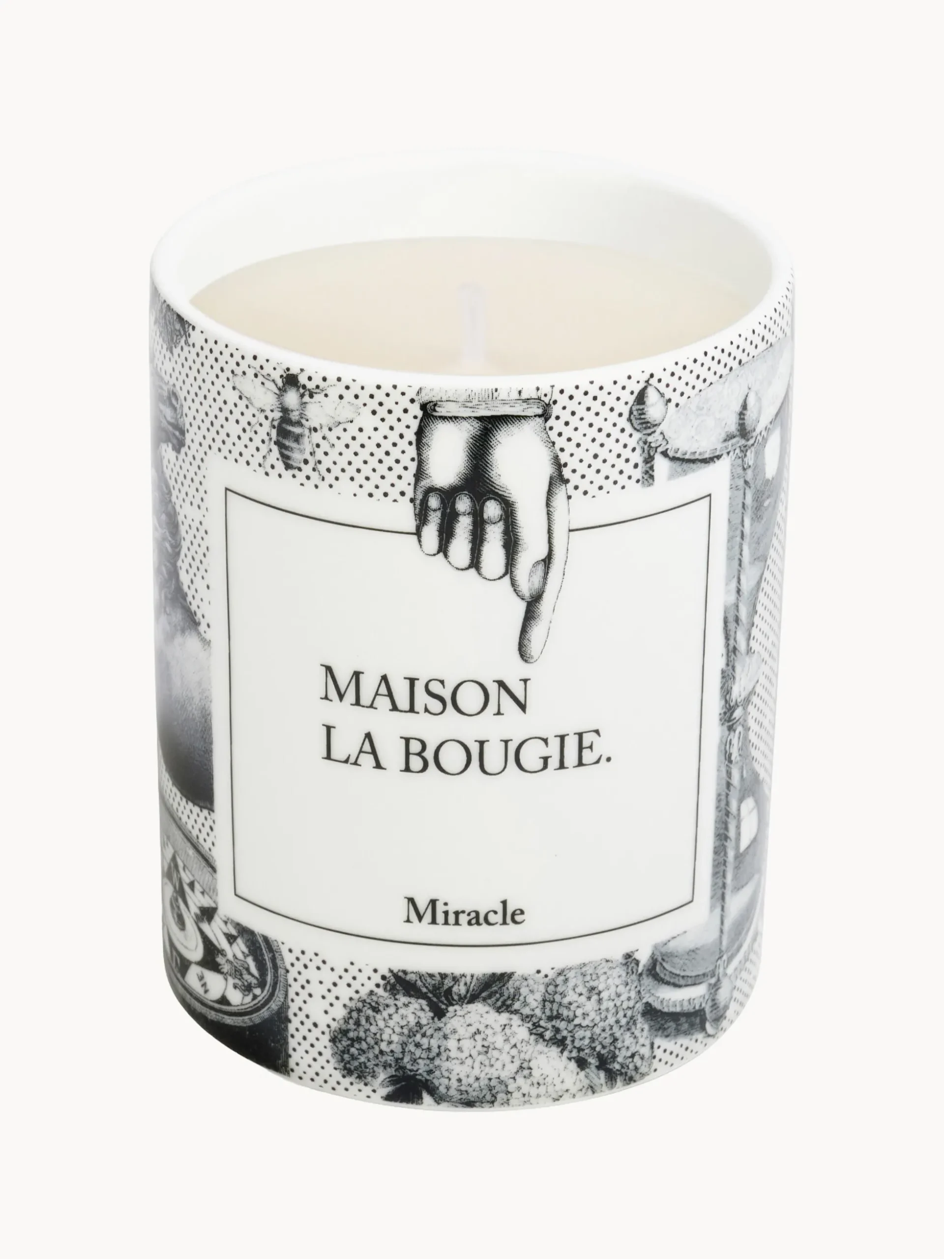 Candela profumata fatta a mano Miracle (ambra, rosa & patchouli)