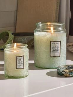 Candela profumata fatta a mano Japonica Collection (legno di Cade, verbena e lavanda)