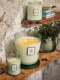 Candela profumata fatta a mano Japonica Collection (legno di Cade, verbena e lavanda)