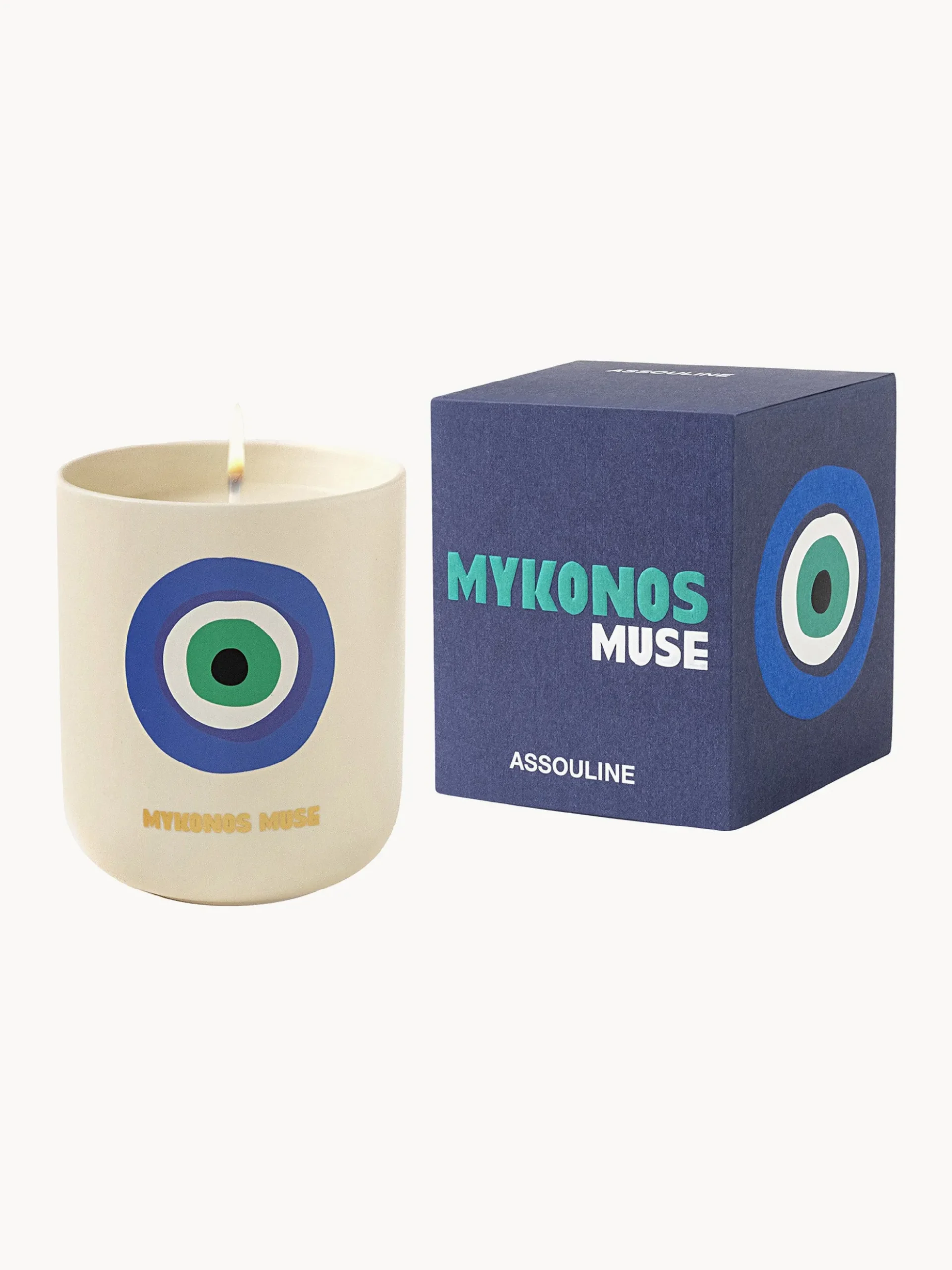 Candela profumata Mykonos Muse (fico verde & tonka caldo)