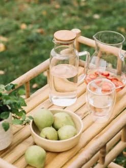 Caraffa con coperchio in bambù Jarro, 1 L