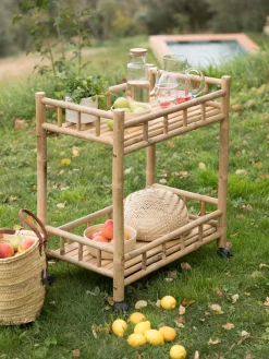 Caraffa con coperchio in bambù Jarro, 1 L