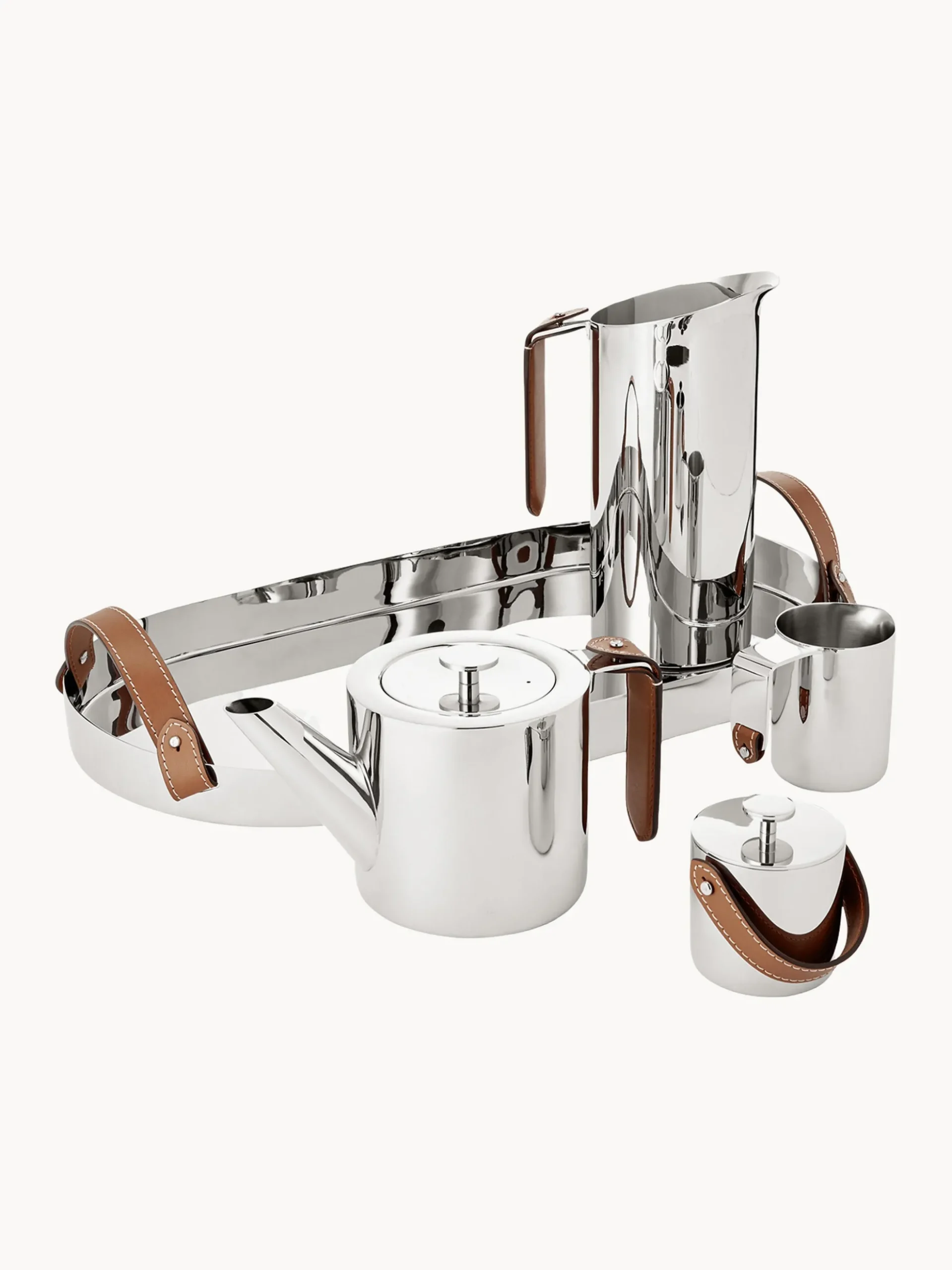 Caraffa con manico in pelle Wyatt, 710 ml