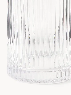 Caraffa con rilievo millerighe e bordo dorato Minna, 1.1 L