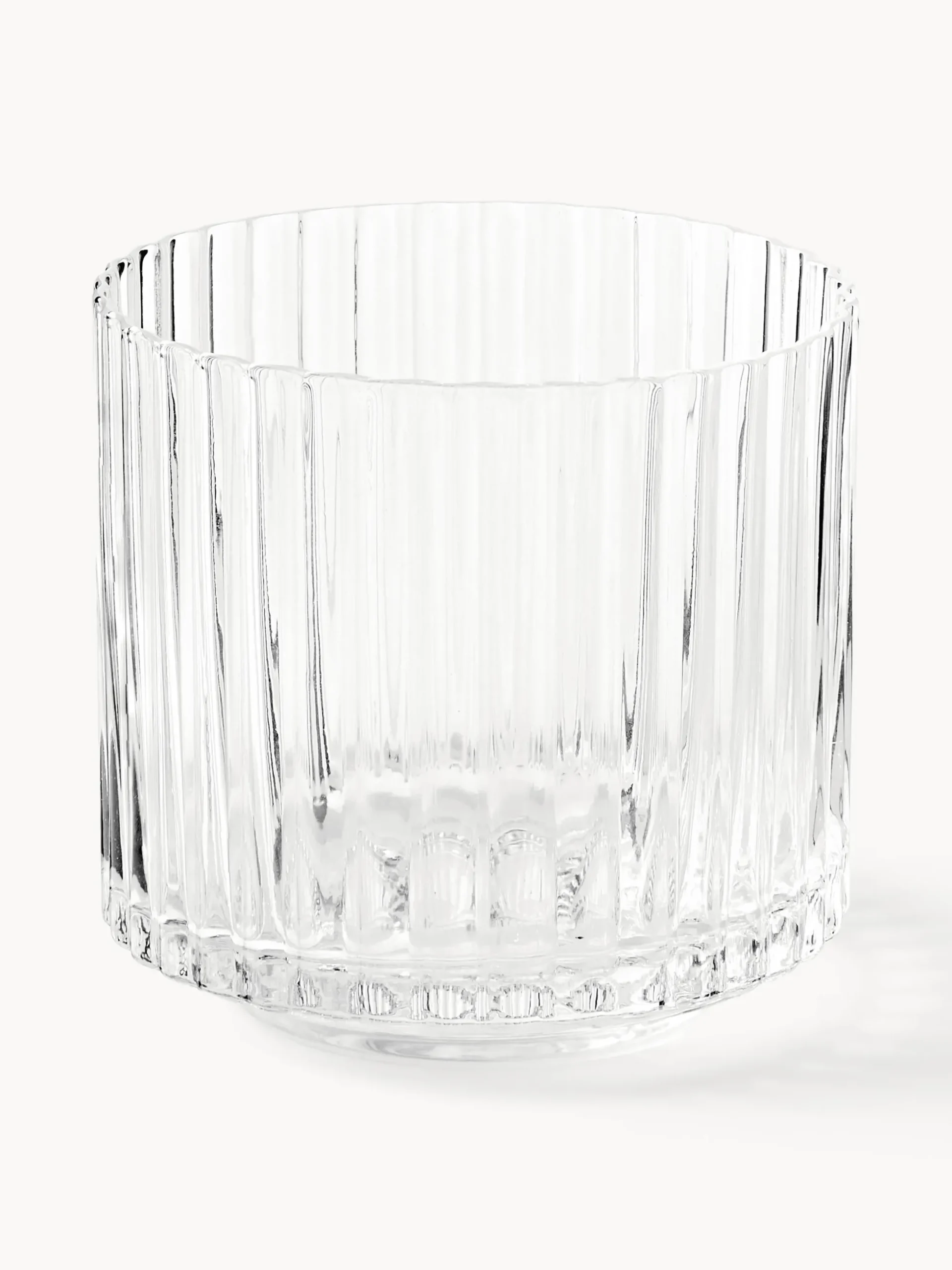 Caraffa e bicchieri in vetro soffiato Aleo, set da 5