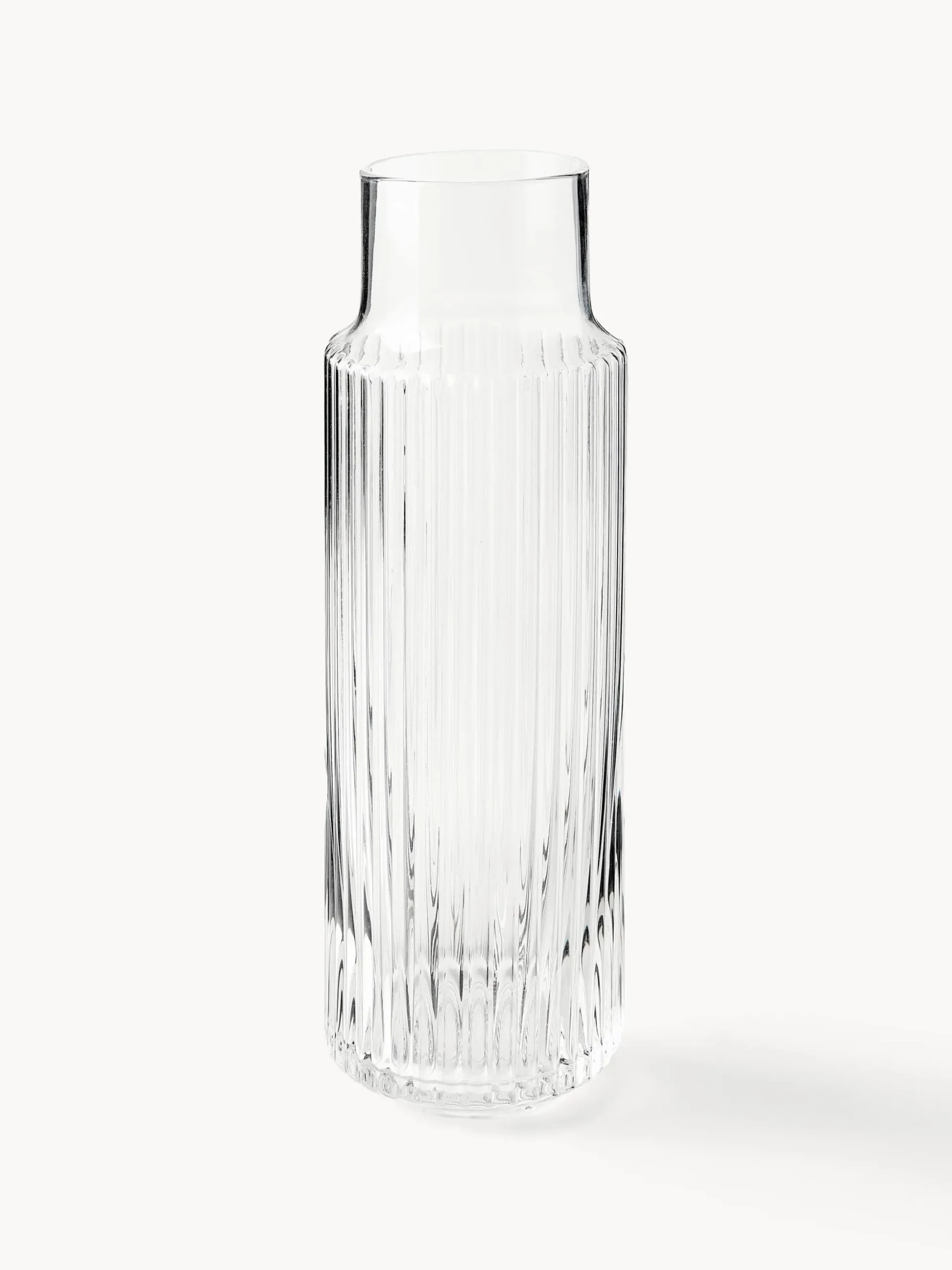 Caraffa e bicchieri in vetro soffiato Aleo, set da 5