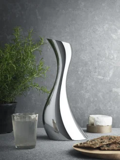 Caraffa in acciaio inox in forma organica Cobra 1,2 l