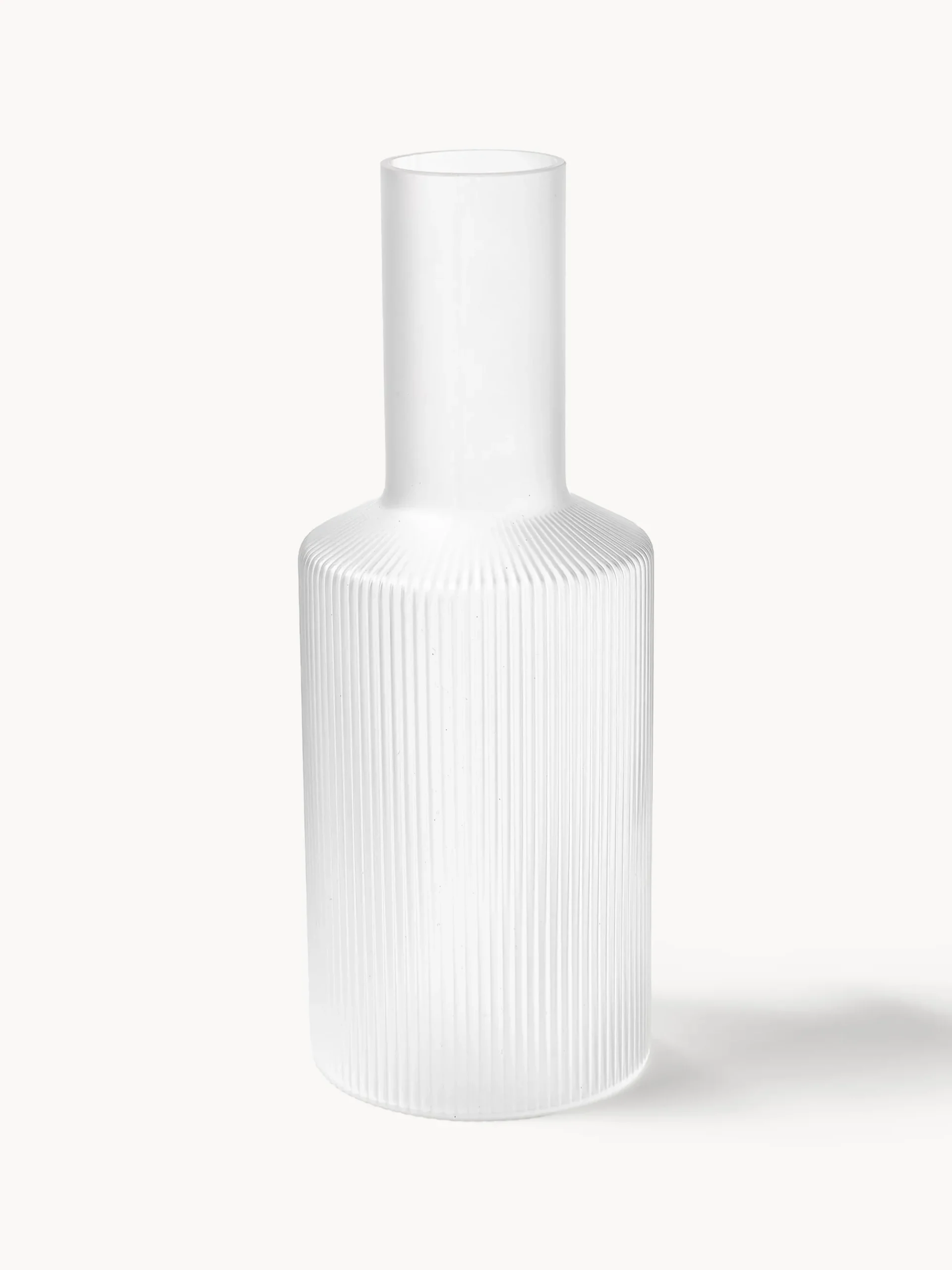 Caraffa in vetro soffiato millerighe Ripple, 1 L