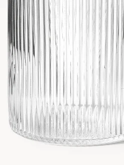 Caraffa in vetro soffiato millerighe Ripple, 1 L