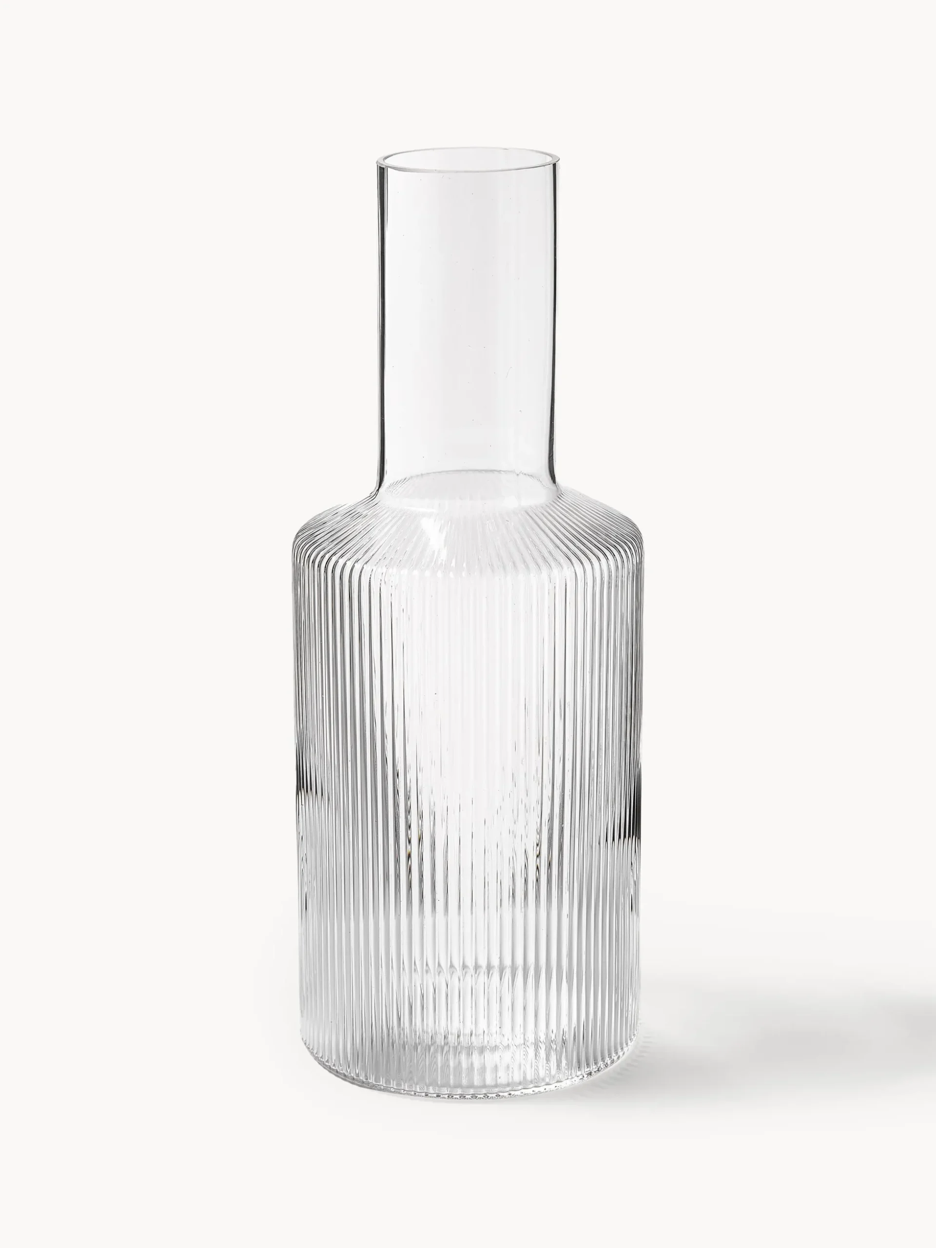 Caraffa in vetro soffiato millerighe Ripple, 1 L
