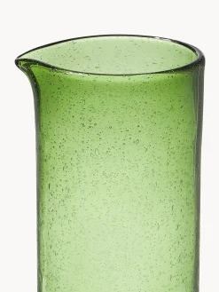 Caraffa in vetro soffiato con bolle d'aria Hippolyte, 840 ml