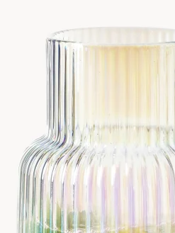 Caraffa con superficie millerighe iridescente Minna, 1,1 L