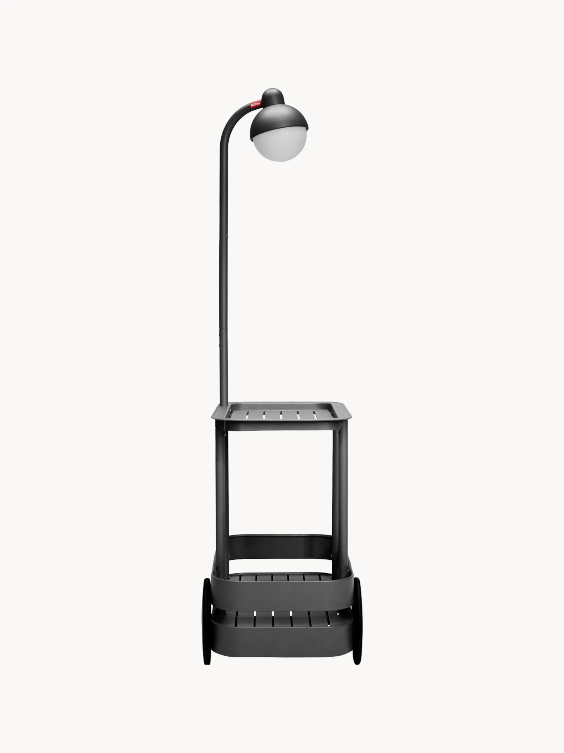 Carrello bar da giardino in metallo con luce a LED Jolly