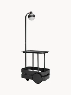 Carrello bar da giardino in metallo con luce a LED Jolly