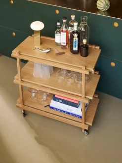 Carrello bar in legno Crayon