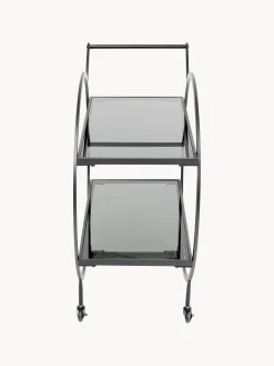 Carrello da portata con piani in vetro Loft