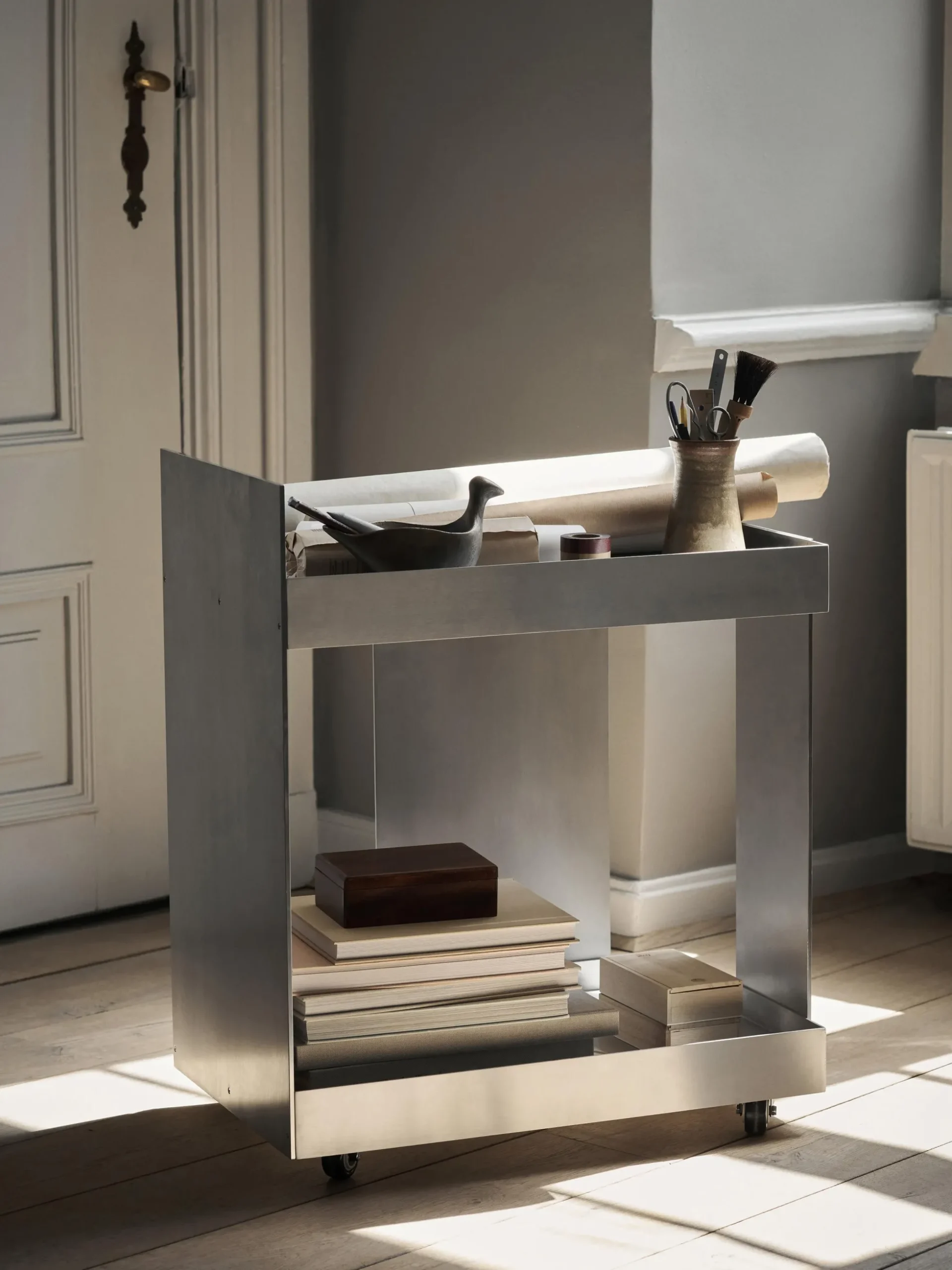Carrello di servizio in metallo Lager