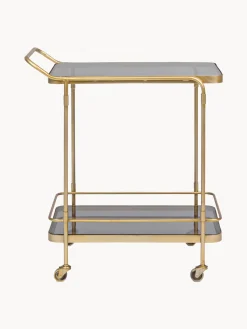 Carrello portavivande con piani in vetro Orabel