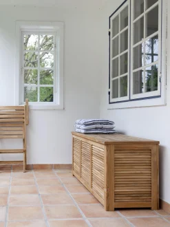 Cassapanca in legno di teak Storage