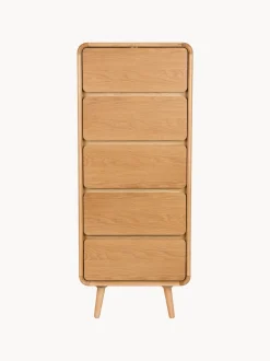 Cassettiera in legno di frassino Rise