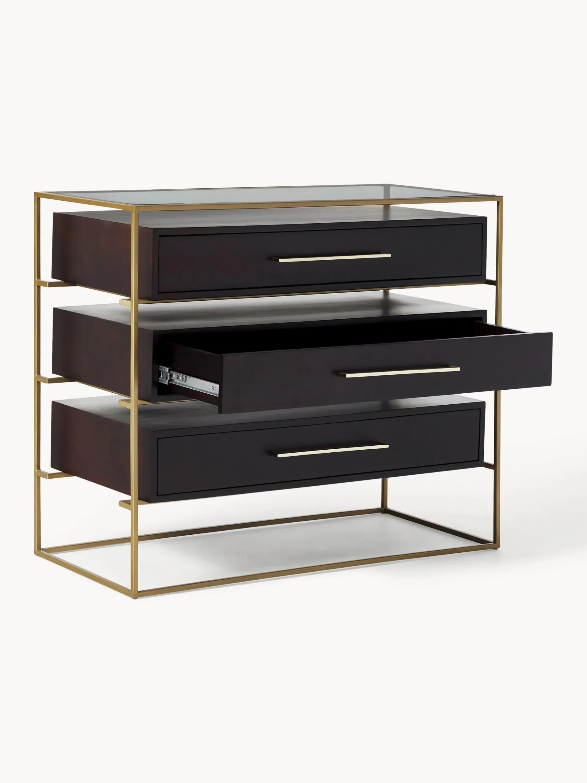 Cassettiera in legno di mango Lyle